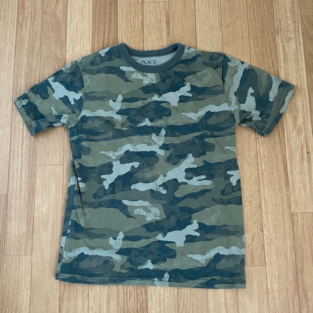 PLACE Boys Camouflage T-Shirt Size M (7-8)